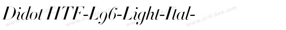 Didot HTF-L96-Light-Ital字体转换